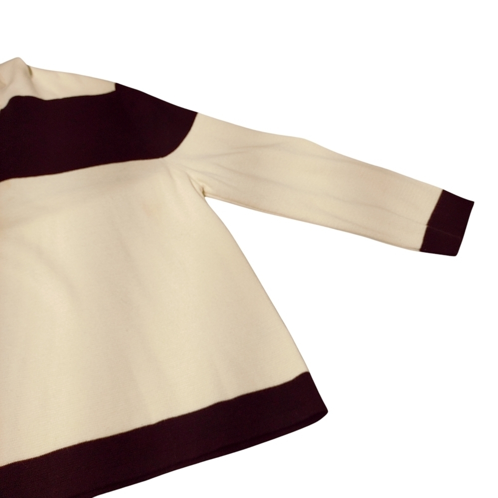 Liz Claiborne Women 3/4 Sleeve Open Front  Cardigan  Black & Ivory Size PXL - Picture 4 of 5